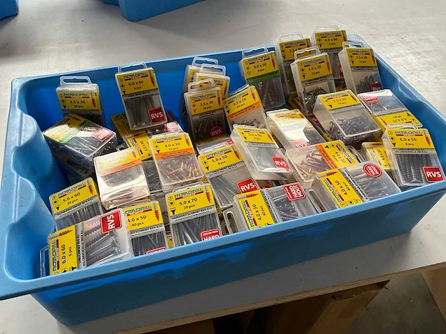 Rotadrill diverse schroeven rvs, messing en verzinkt (100x) - afbeelding 6 van  6