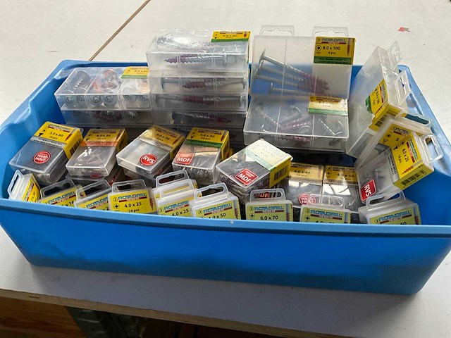 Rotadrill diverse schroeven rvs, messing en verzinkt (55x) - afbeelding 6 van  6