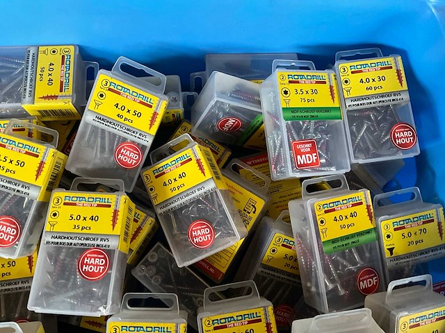 Rotadrill diverse schroeven rvs & verzinkt (50x) - afbeelding 3 van  6