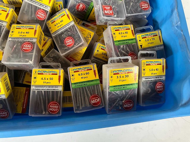 Rotadrill diverse schroeven rvs & verzinkt (50x) - afbeelding 4 van  6