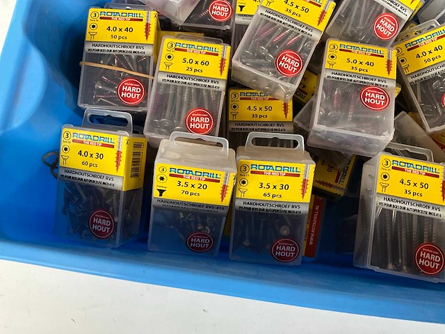 Rotadrill diverse schroeven rvs & verzinkt (50x) - afbeelding 5 van  6