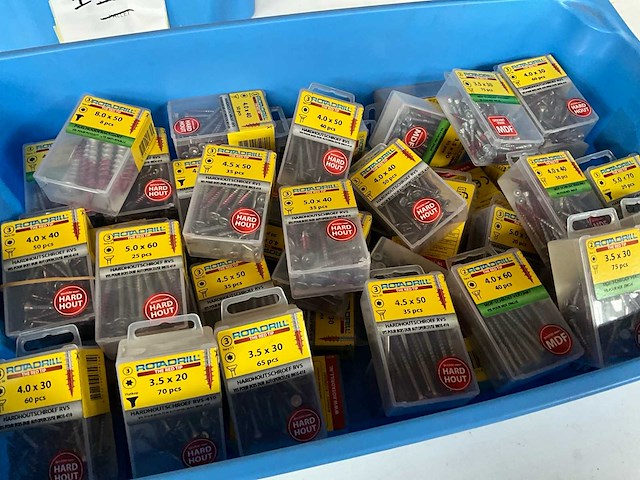 Rotadrill diverse schroeven rvs & verzinkt (50x) - afbeelding 6 van  6