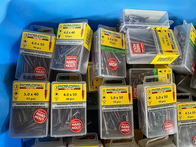 Rotadrill diverse schroeven rvs & verzinkt (50x) - afbeelding 2 van  6