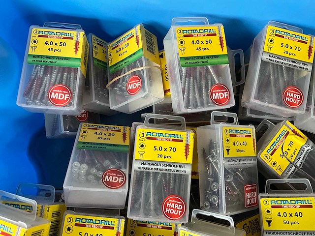 Rotadrill diverse schroeven rvs & verzinkt (50x) - afbeelding 2 van  6
