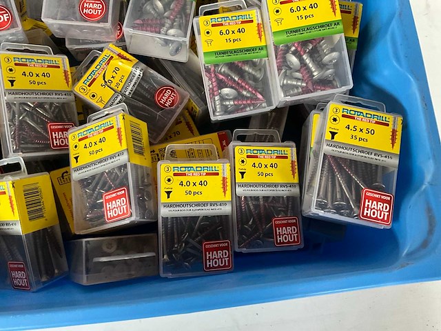 Rotadrill diverse schroeven rvs & verzinkt (50x) - afbeelding 4 van  6