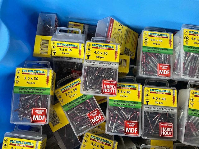 Rotadrill diverse schroeven rvs & verzinkt (50x) - afbeelding 2 van  6