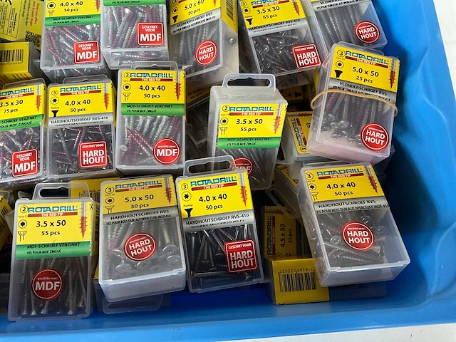 Rotadrill diverse schroeven rvs & verzinkt (50x) - afbeelding 4 van  6