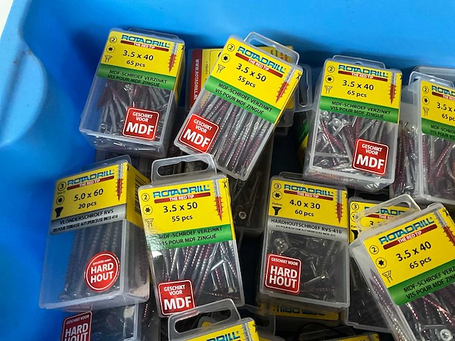 Rotadrill diverse schroeven rvs & verzinkt (50x) - afbeelding 2 van  6