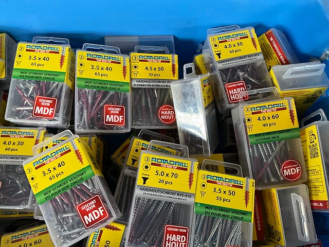 Rotadrill diverse schroeven rvs & verzinkt (50x) - afbeelding 3 van  6