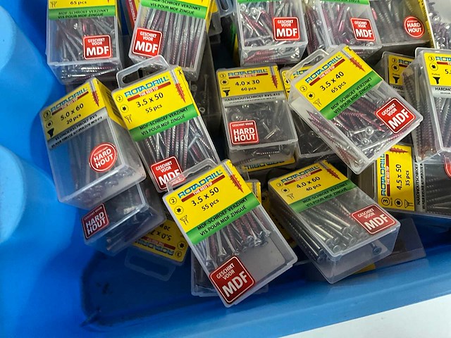 Rotadrill diverse schroeven rvs & verzinkt (50x) - afbeelding 5 van  6