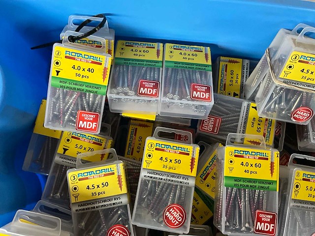 Rotadrill diverse schroeven rvs & verzinkt (50x) - afbeelding 2 van  6