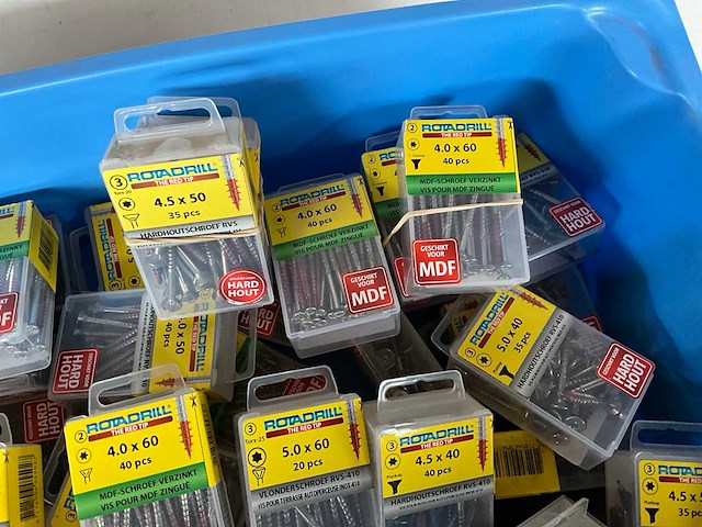 Rotadrill diverse schroeven rvs & verzinkt (50x) - afbeelding 3 van  6