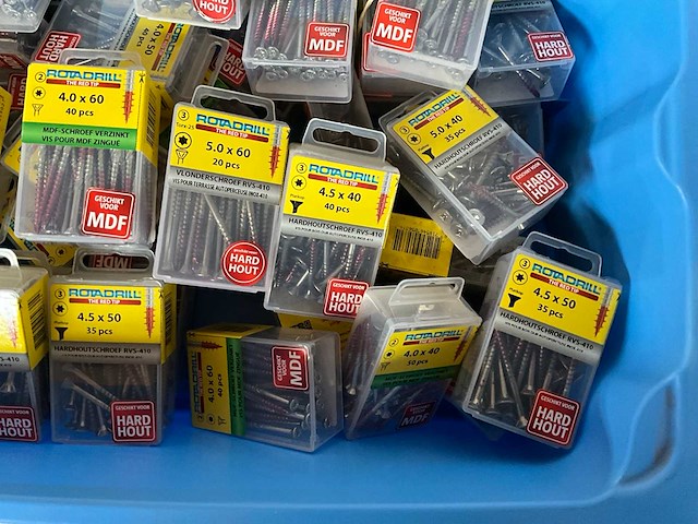 Rotadrill diverse schroeven rvs & verzinkt (50x) - afbeelding 4 van  6