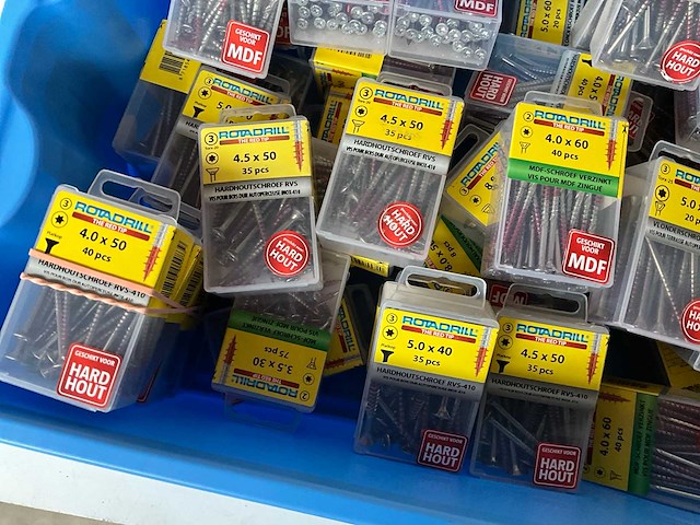 Rotadrill diverse schroeven rvs & verzinkt (50x) - afbeelding 5 van  6