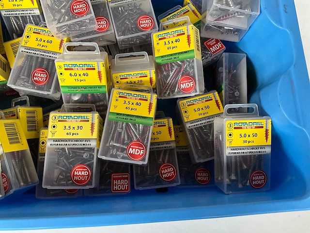 Rotadrill diverse schroeven rvs & verzinkt (50x) - afbeelding 4 van  6