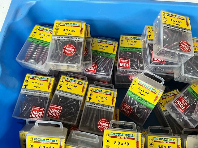 Rotadrill diverse schroeven rvs & verzinkt (50x) - afbeelding 2 van  6