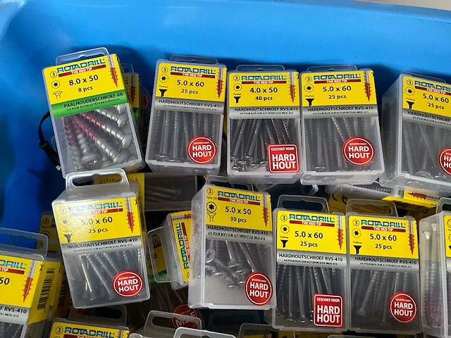 Rotadrill diverse schroeven rvs & verzinkt (50x) - afbeelding 2 van  6