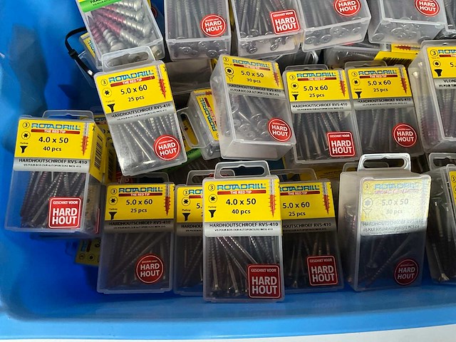 Rotadrill diverse schroeven rvs & verzinkt (50x) - afbeelding 5 van  6