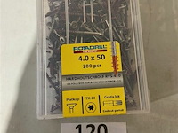 Rotadrill hardhoutschroef 4 x 50 200 stuks - afbeelding 1 van  3