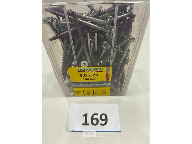 Rotadrill hardhoutschroef 5 x 72 mm rvs torx - afbeelding 1 van  3