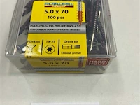 Rotadrill hardhoutschroef 5 x 72 mm rvs torx - afbeelding 3 van  3