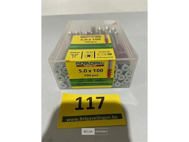 Rotadrill houtschroef 5x100 100 stuks - afbeelding 3 van  3