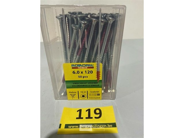 Rotadrill houtschroef 6x120 50 stuks - afbeelding 1 van  3