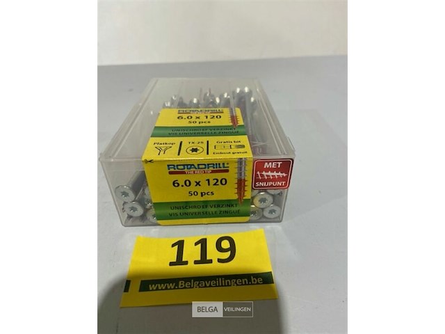 Rotadrill houtschroef 6x120 50 stuks - afbeelding 3 van  3