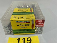 Rotadrill houtschroef 6x120 50 stuks - afbeelding 3 van  3