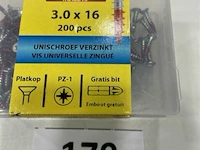 Rotadrill houtschroef pz-1 3 x 16 400 stuks - afbeelding 3 van  3