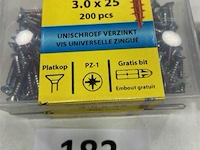 Rotadrill houtschroef pz-1 3 x 25 400 stuks - afbeelding 3 van  3