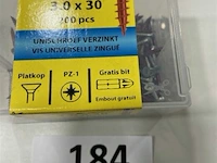 Rotadrill houtschroef pz-1 3 x 30 200 stuks - afbeelding 3 van  3