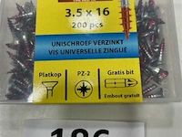 Rotadrill houtschroef pz-1 3,5 x 16 200 stuks - afbeelding 3 van  3