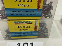 Rotadrill houtschroef pz-2 3,5 x 25 400 stuks - afbeelding 1 van  3