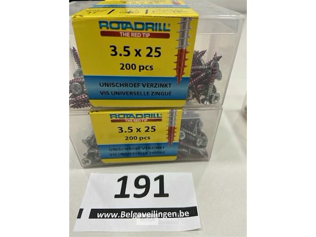 Rotadrill houtschroef pz-2 3,5 x 25 400 stuks - afbeelding 2 van  3