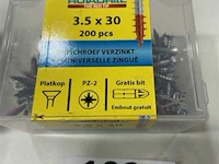 Rotadrill houtschroef pz-2 3,5 x 30 200 stuks - afbeelding 3 van  3