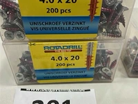 Rotadrill houtschroef pz-2 4 x 20 400 stuks - afbeelding 1 van  3