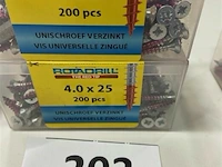 Rotadrill houtschroef pz-2 4 x 25 400 stuks - afbeelding 1 van  3