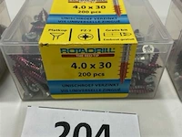 Rotadrill houtschroef pz-2 4 x 30 200 stuks - afbeelding 1 van  3