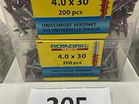 Rotadrill houtschroef pz-2 4 x 30 400 stuks - afbeelding 1 van  3