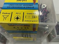 Rotadrill houtschroef pz-2 4 x 35 400 stuks - afbeelding 2 van  3