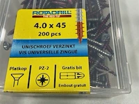 Rotadrill houtschroef pz-2 4 x 45 200 stuks - afbeelding 3 van  3