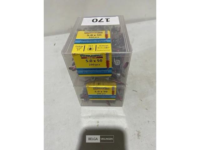 Rotadrill houtschroef pz-2 5 x 50 400 stuks - afbeelding 3 van  3