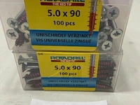 Rotadrill houtschroef pz-2 5 x 90 200 stuks - afbeelding 1 van  1