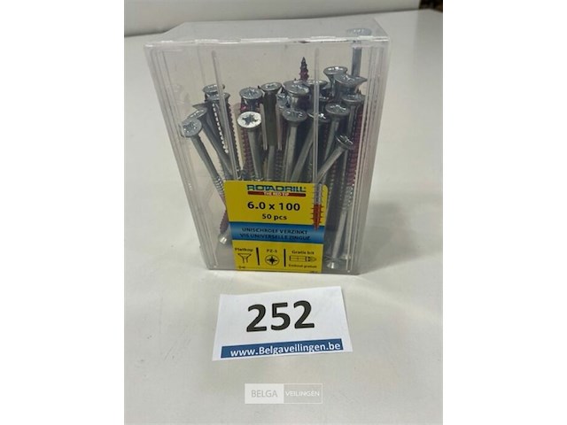Rotadrill houtschroef pz-2 6 x 100 100 stuks - afbeelding 2 van  3