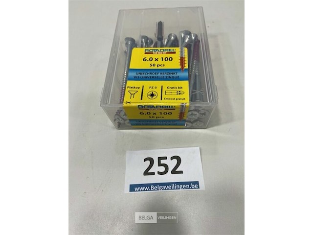 Rotadrill houtschroef pz-2 6 x 100 100 stuks - afbeelding 3 van  3