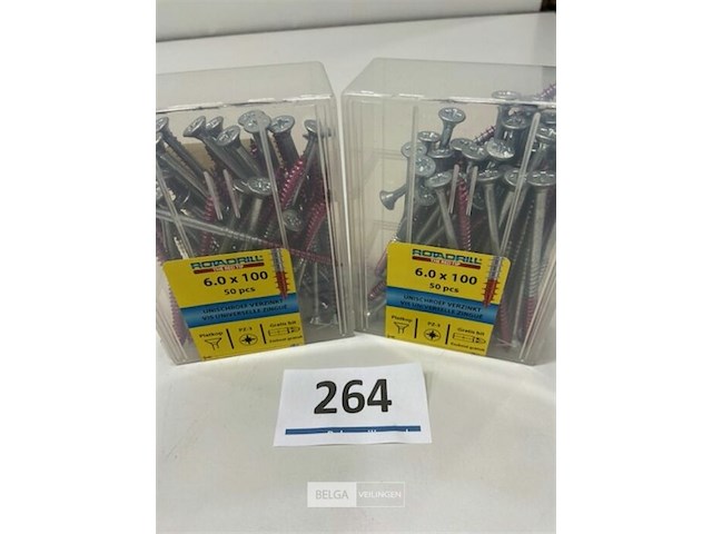 Rotadrill houtschroef pz-2 6 x 100 200 stuks - afbeelding 1 van  3