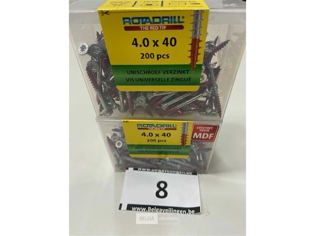 Rotadrill torx houtschroef 4 x 40 400 stuks - afbeelding 1 van  3