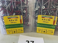 Rotadrill torx houtschroef 4 x 50 400 stuks - afbeelding 1 van  3