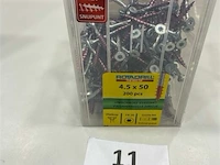 Rotadrill torx houtschroef 4,5 x 50 400 stuks - afbeelding 1 van  3